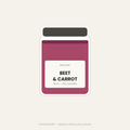 Beet & Carrot Sauerkraut — 16 oz jar of raw unpasteurized sauerkraut