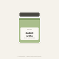 Garlic & Dill Sauerkraut — 16 oz jar of raw unpasteurized sauerkraut