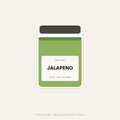 Jalapeño Sauerkraut — 16 oz jar of raw unpasteurized sauerkraut
