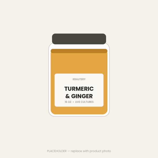 Turmeric & Ginger Sauerkraut