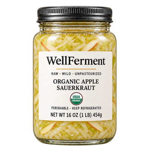 Apple Sauerkraut — jar, front label