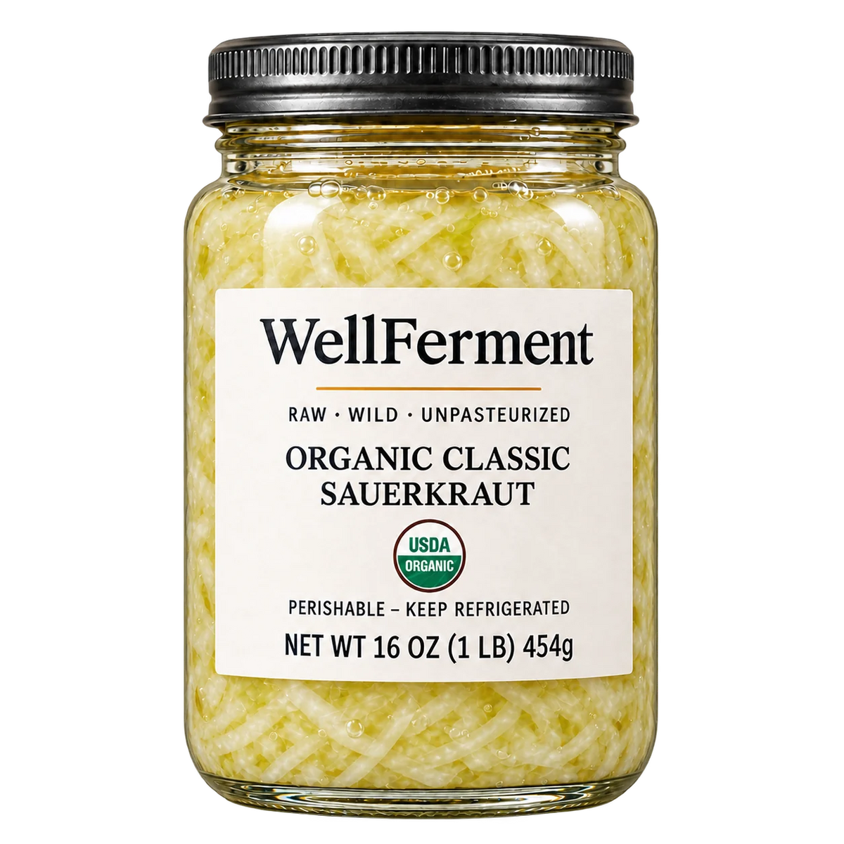 Classic Sauerkraut — jar, front label
