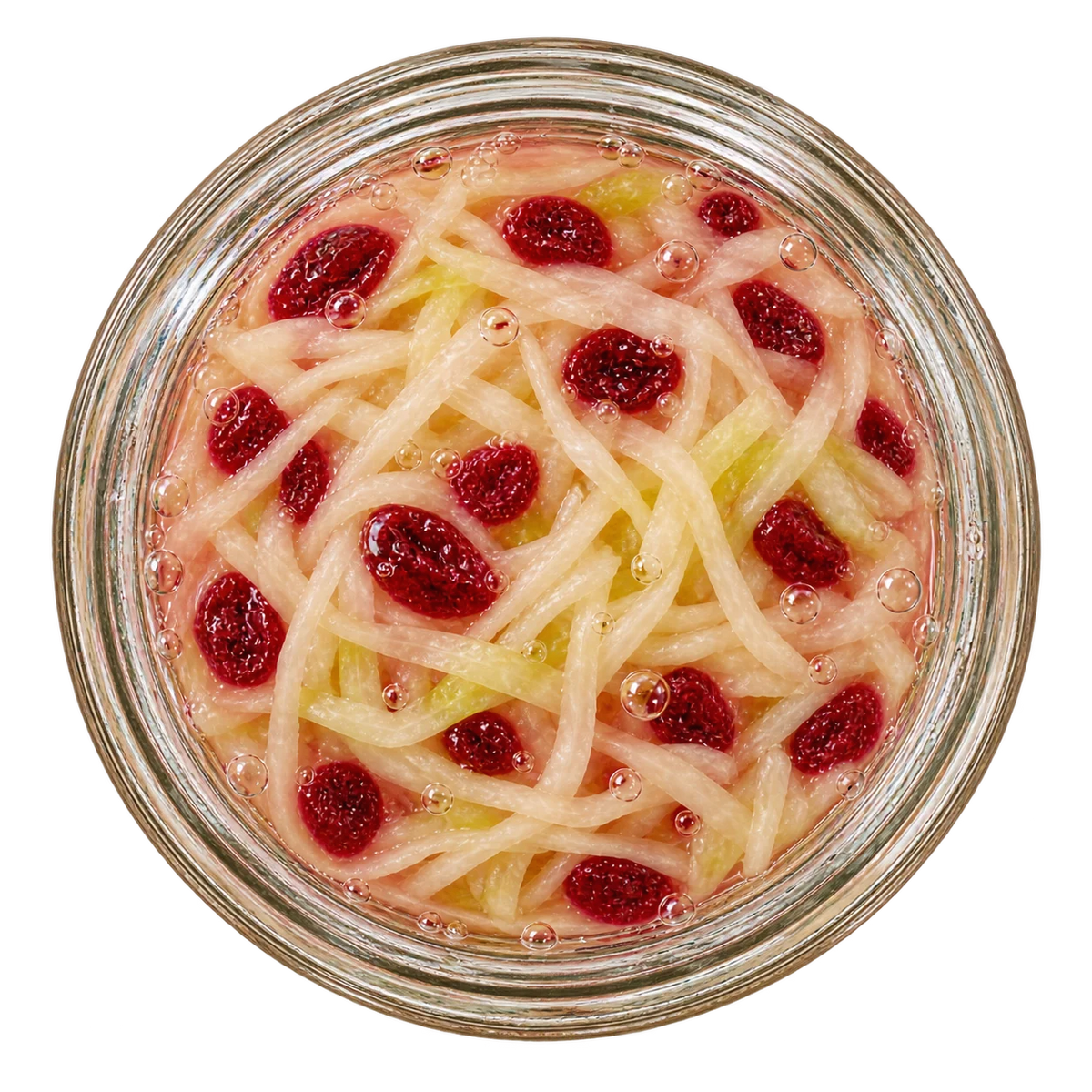 Cranberry Sauerkraut — open jar