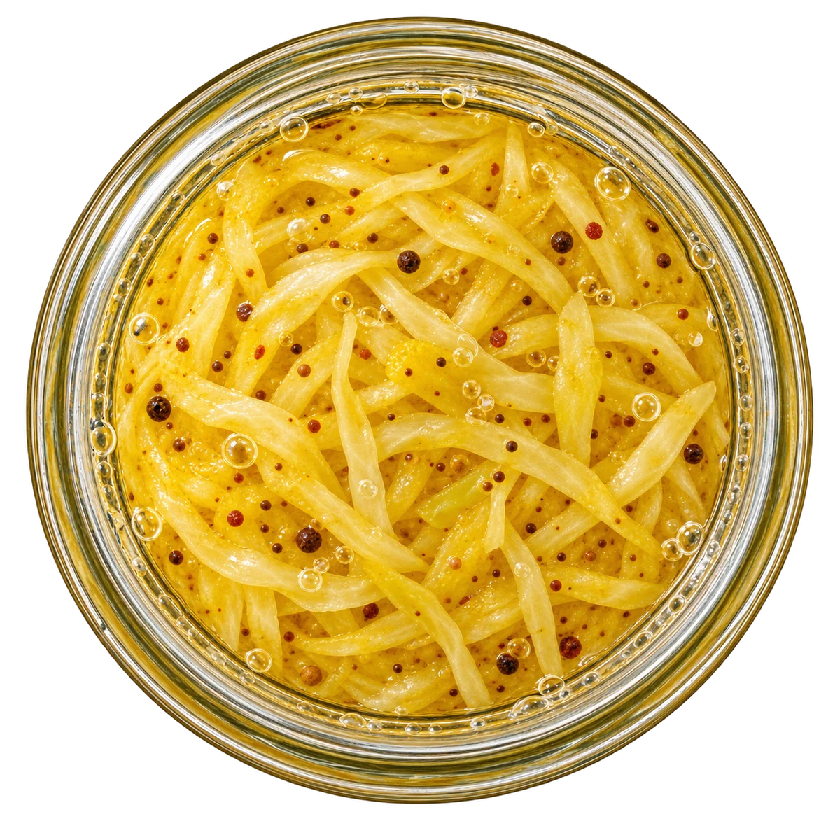 Curry Sauerkraut — open jar