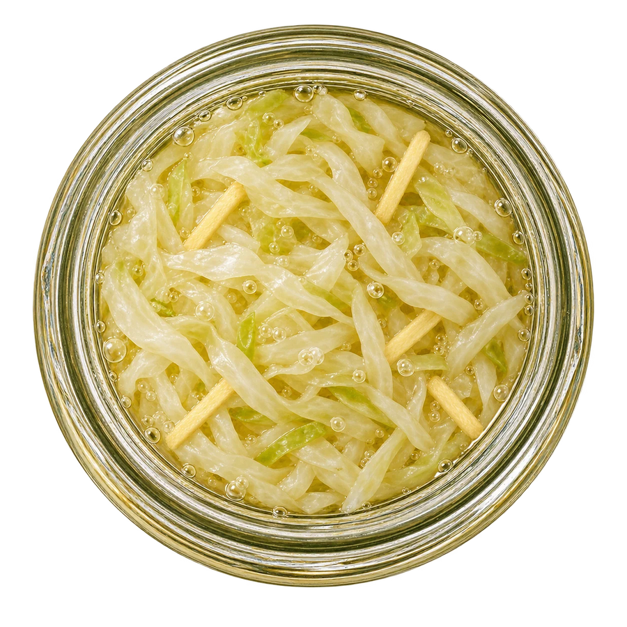 Ginger Sauerkraut — open jar