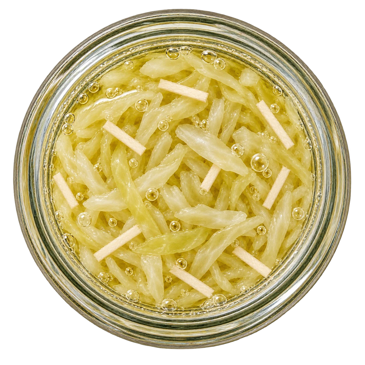 Horseradish Sauerkraut — open jar